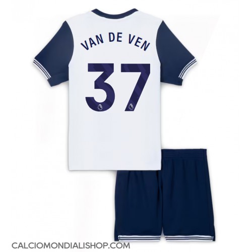 Maglie da calcio Tottenham Hotspur Micky van de Ven #37 Prima Maglia Bambino 2024-25 Manica Corta (+ Pantaloni corti)